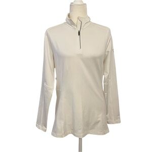Rossignol Womens White 1/4 Zip Long Sleeve Baselayer